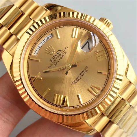 are rolex watches made with real gold